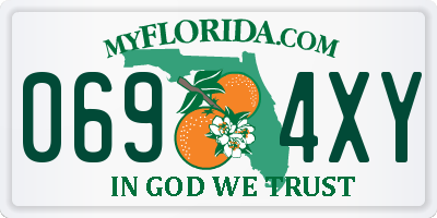 FL license plate 0694XY