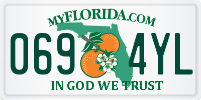 FL license plate 0694YL