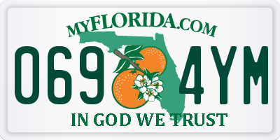 FL license plate 0694YM