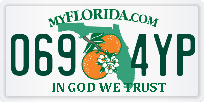 FL license plate 0694YP