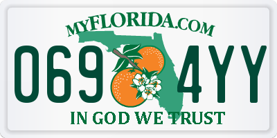 FL license plate 0694YY