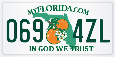 FL license plate 0694ZL