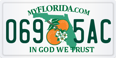 FL license plate 0695AC