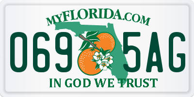 FL license plate 0695AG