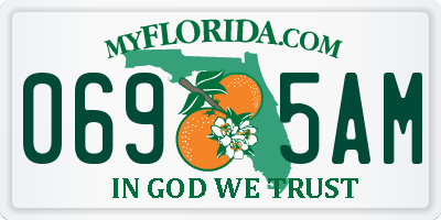 FL license plate 0695AM