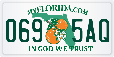 FL license plate 0695AQ