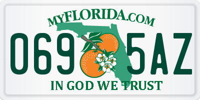 FL license plate 0695AZ