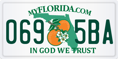 FL license plate 0695BA