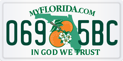 FL license plate 0695BC