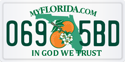 FL license plate 0695BD