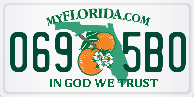 FL license plate 0695BO
