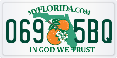 FL license plate 0695BQ