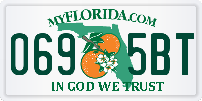 FL license plate 0695BT