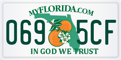 FL license plate 0695CF