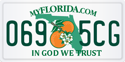 FL license plate 0695CG
