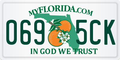 FL license plate 0695CK