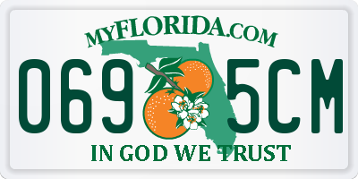 FL license plate 0695CM