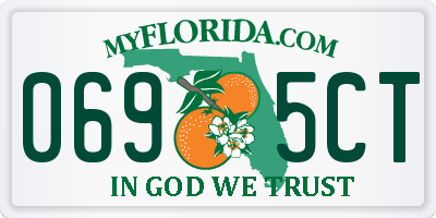 FL license plate 0695CT