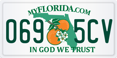 FL license plate 0695CV