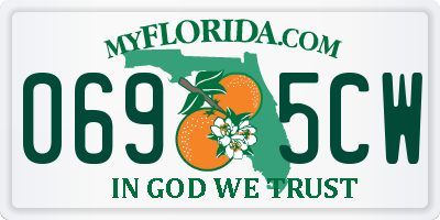 FL license plate 0695CW
