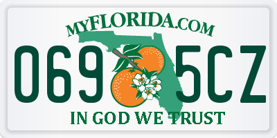 FL license plate 0695CZ