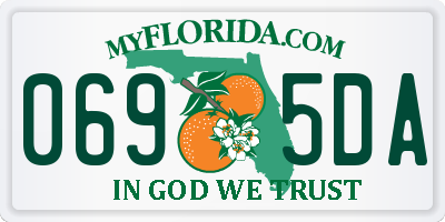 FL license plate 0695DA