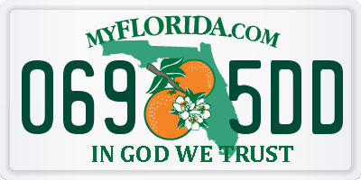 FL license plate 0695DD