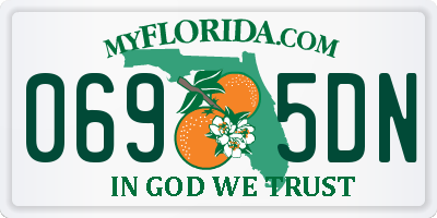 FL license plate 0695DN