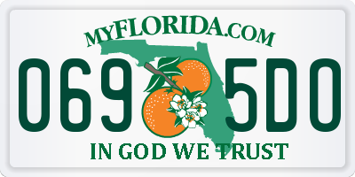 FL license plate 0695DO