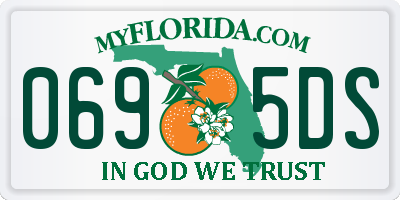 FL license plate 0695DS