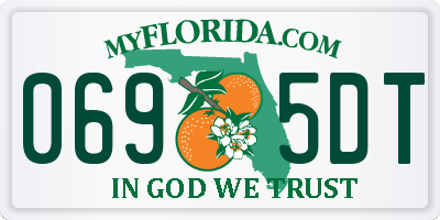 FL license plate 0695DT