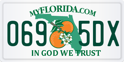 FL license plate 0695DX