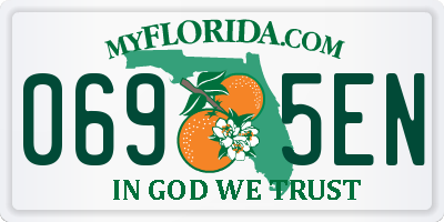 FL license plate 0695EN