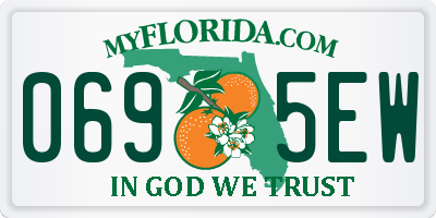 FL license plate 0695EW