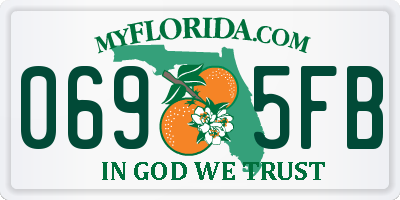 FL license plate 0695FB