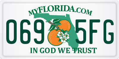 FL license plate 0695FG