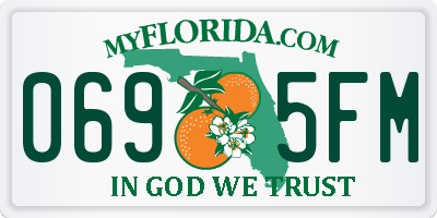 FL license plate 0695FM