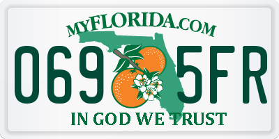 FL license plate 0695FR