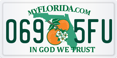 FL license plate 0695FU
