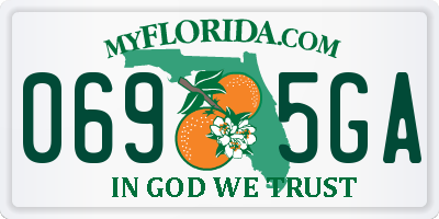 FL license plate 0695GA