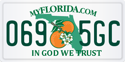 FL license plate 0695GC