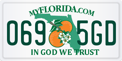 FL license plate 0695GD