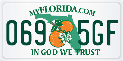 FL license plate 0695GF