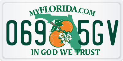 FL license plate 0695GV