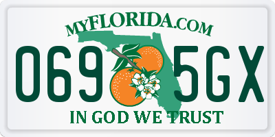 FL license plate 0695GX