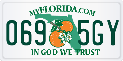 FL license plate 0695GY