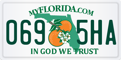 FL license plate 0695HA