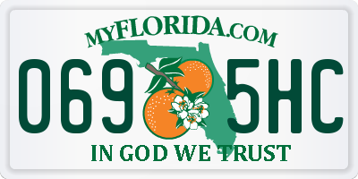 FL license plate 0695HC