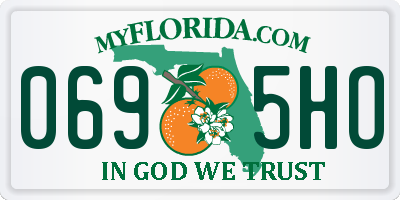 FL license plate 0695HO
