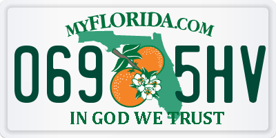 FL license plate 0695HV